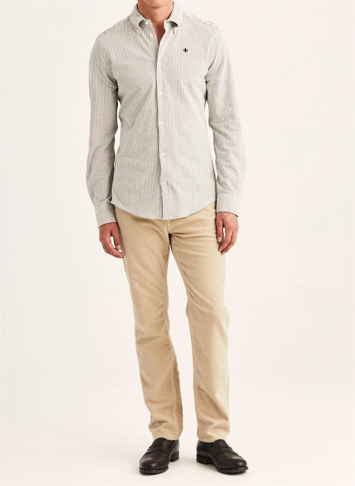 Camden Piqué Shirt  Brown