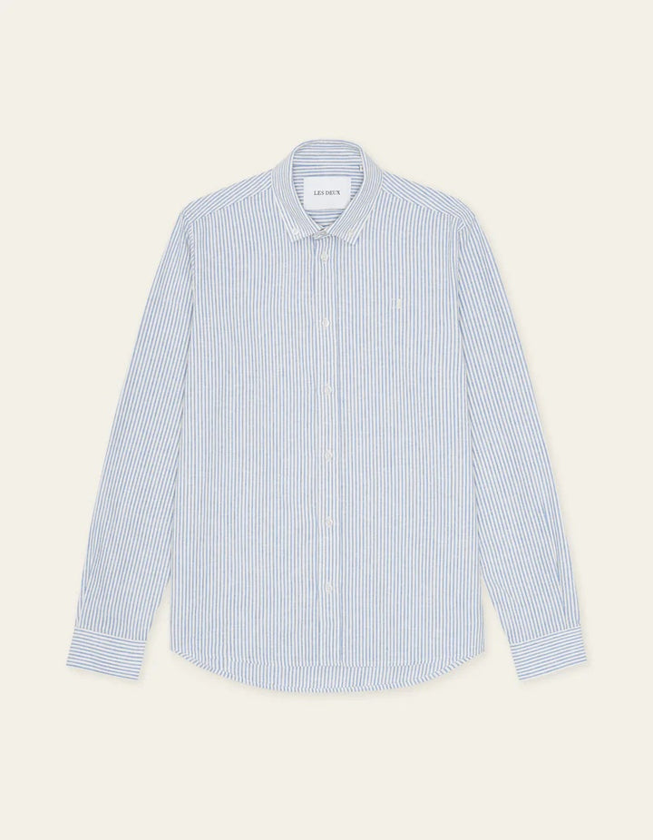 Konrad Stripe Cotton Linen Shirt  Allure
