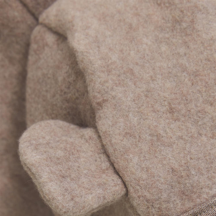 Pram Suit Ears Cot. Fleece  Savannah Melange