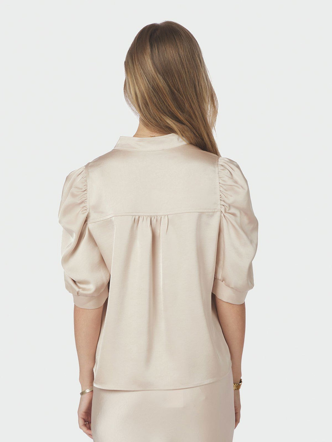 Roella Heavy Sateen Blouse Champagne