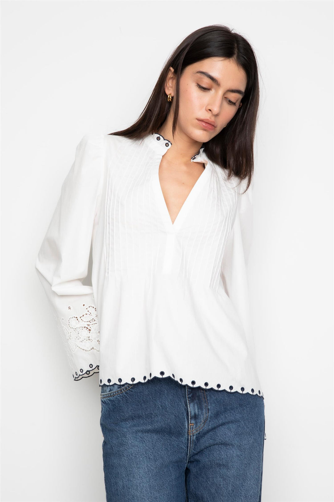 Lynn Blouse  White