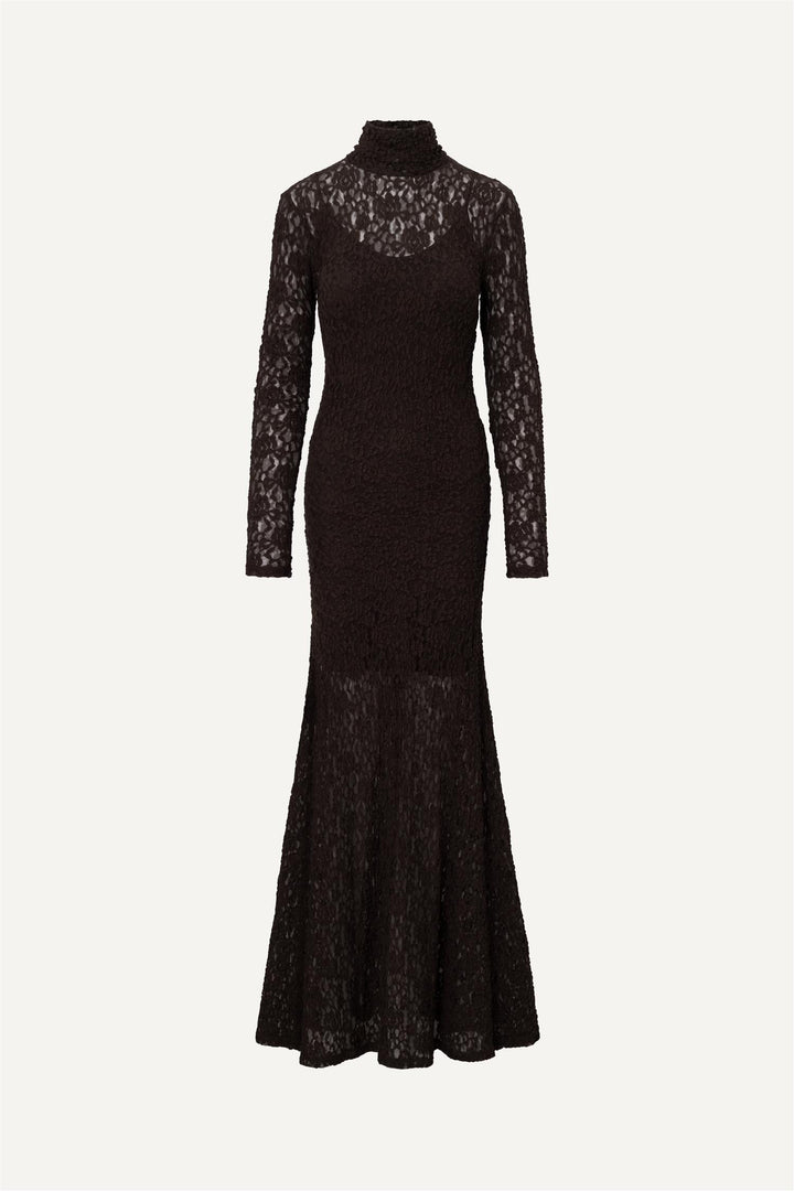 Janasia Lace Dress  Mocha Brown