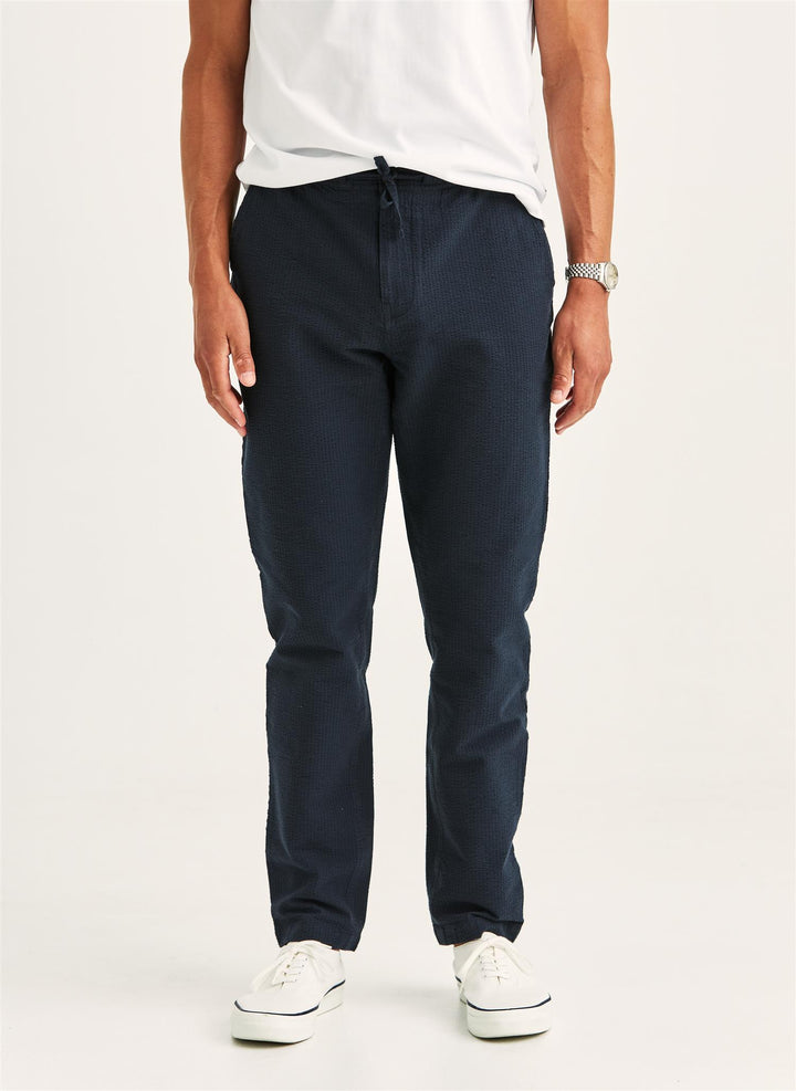 Fenix Seersucker Trouser  Blue