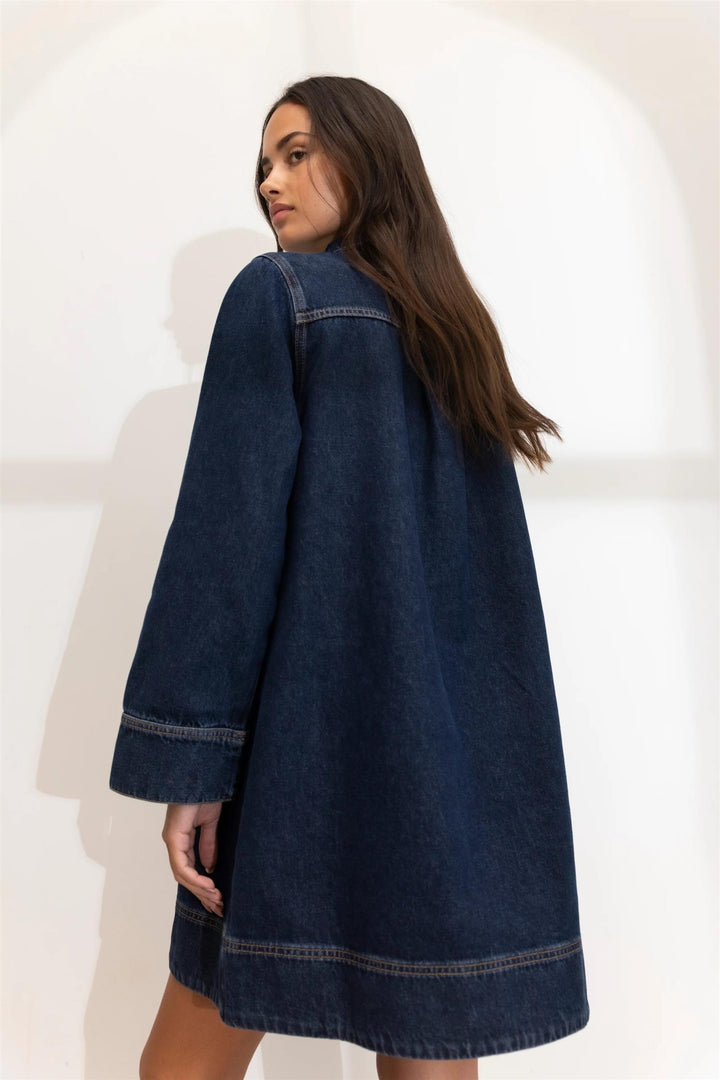 Alba Dress  Dark Blue