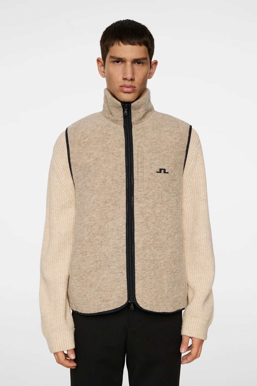 Duncan wool fleece vest  Moonbeam