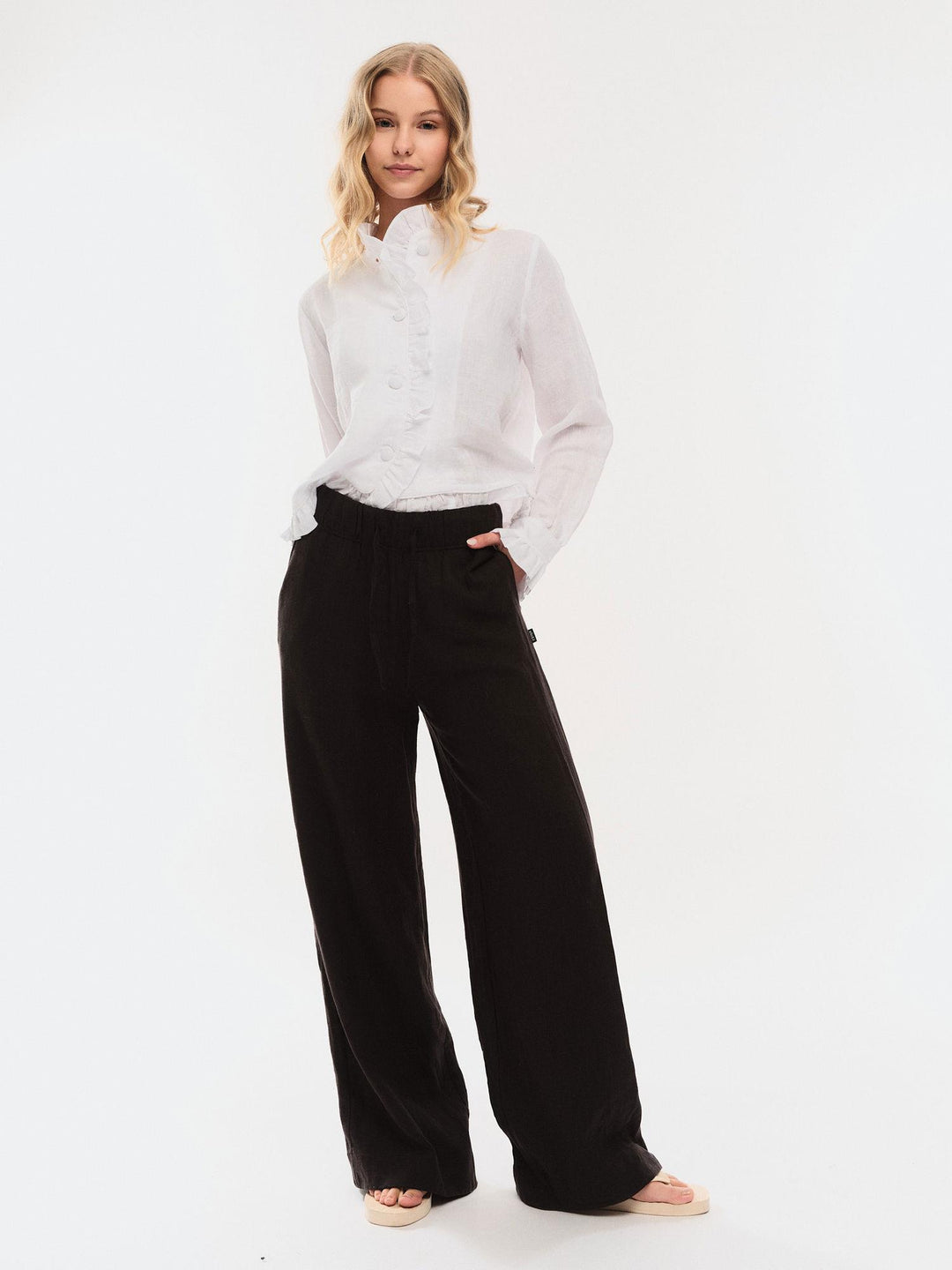 Betty Linen Jacket  White