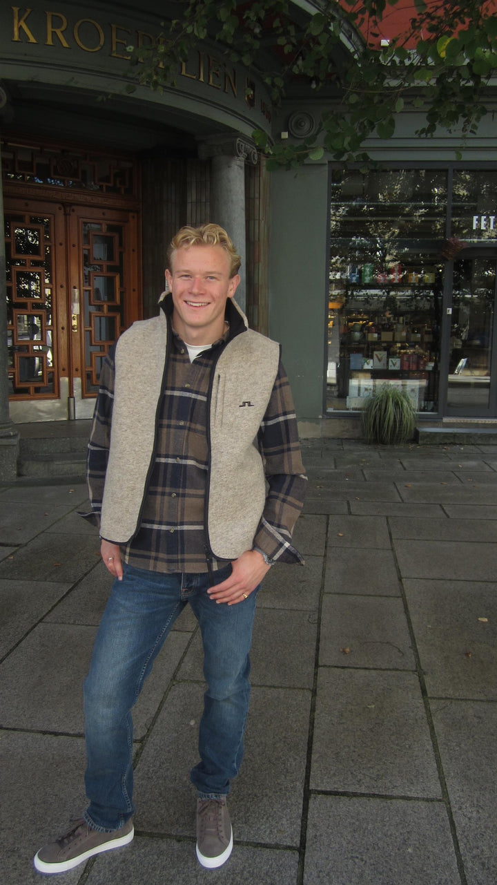 Jeremy Check Flannel Shirt  Dark Navy Blue