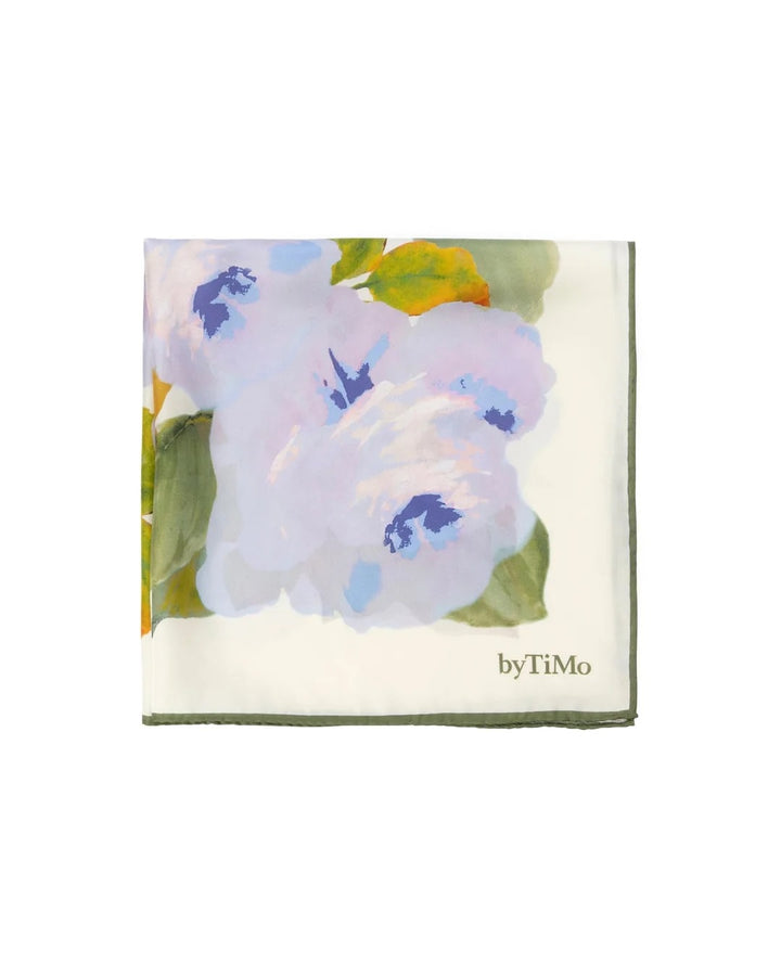 Silk Scarf Small  Celeste