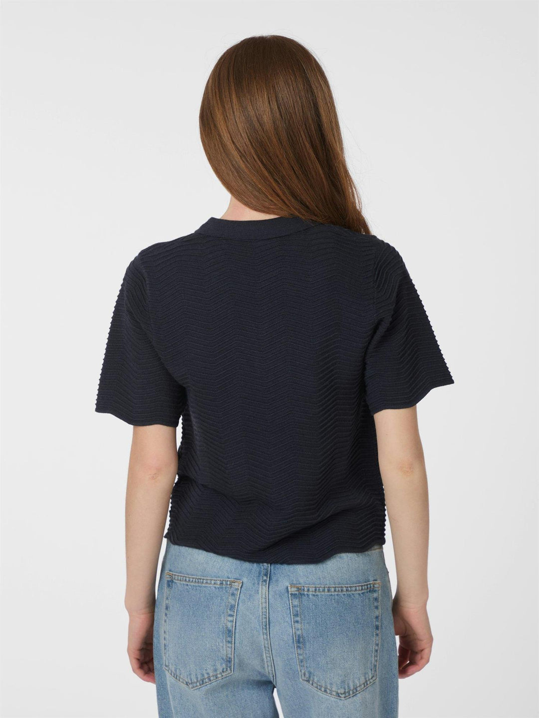 Soko Wave Knit Tee  Midnight Blue