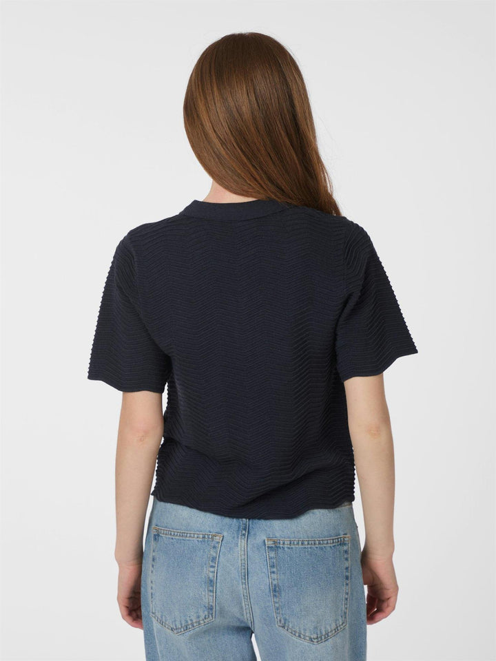 Soko Wave Knit Tee  Midnight Blue
