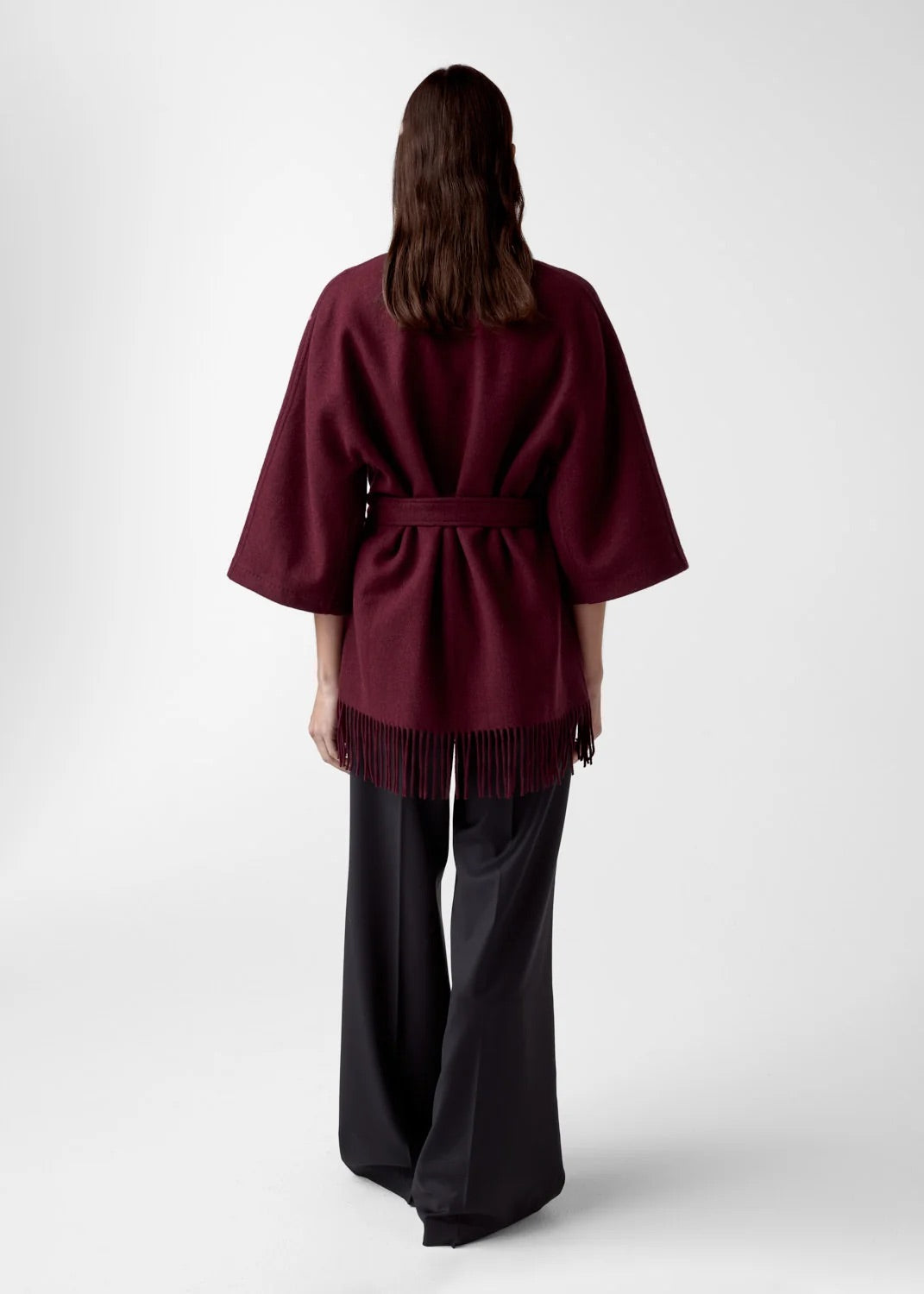 Akila Lambswool Jacket  Burgundy