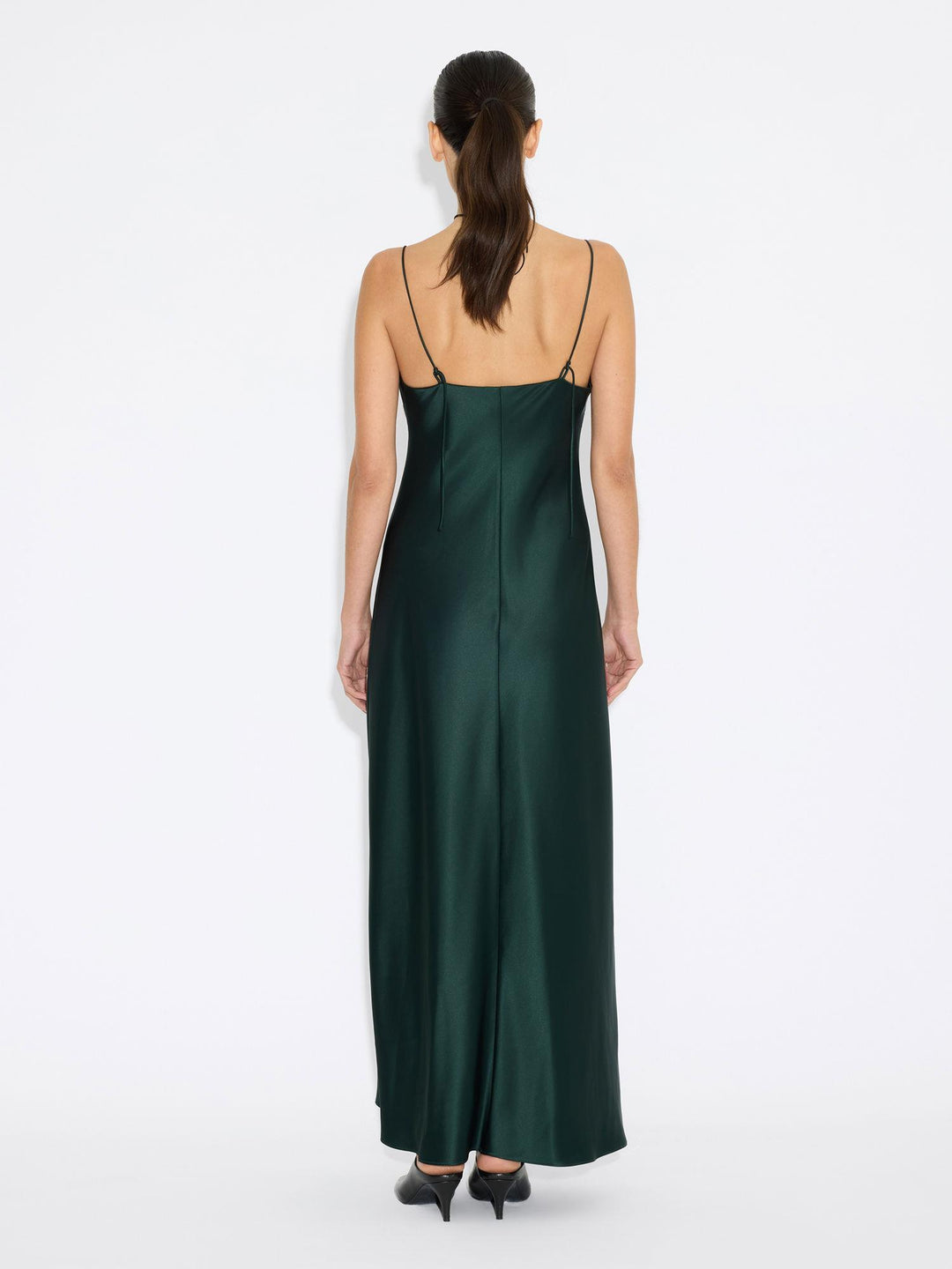 Robyn Midi Dress Dk Green