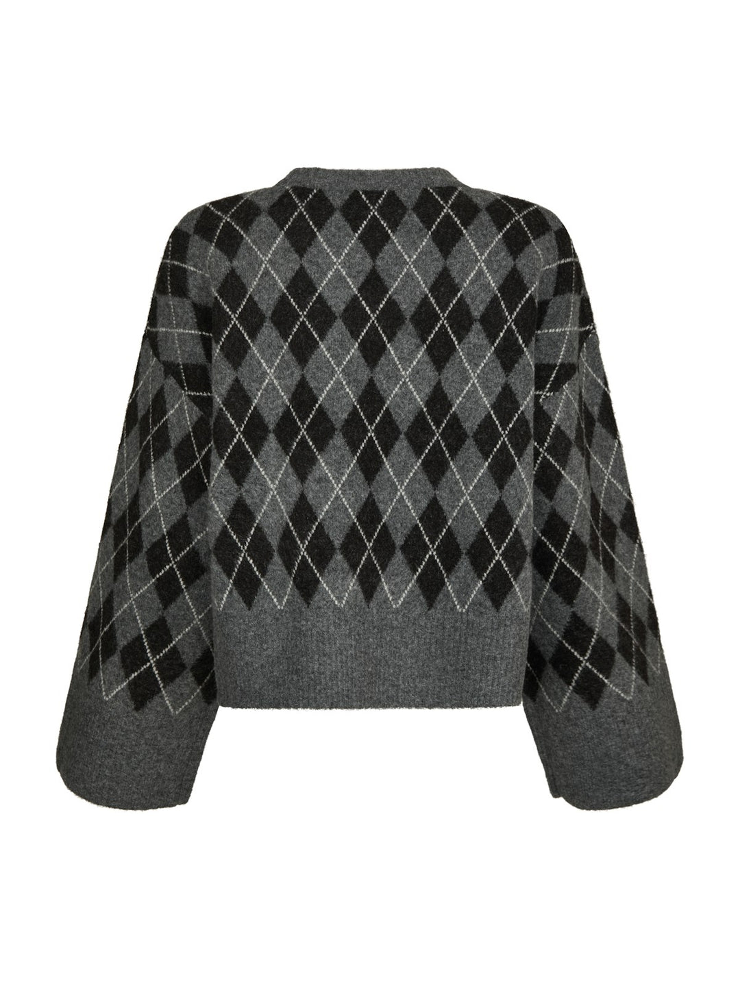 Kick Check Knit Blouse  Antracit