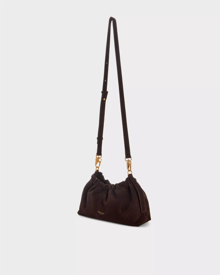 Ludlow Suede Crossbody Bag  Chocolate