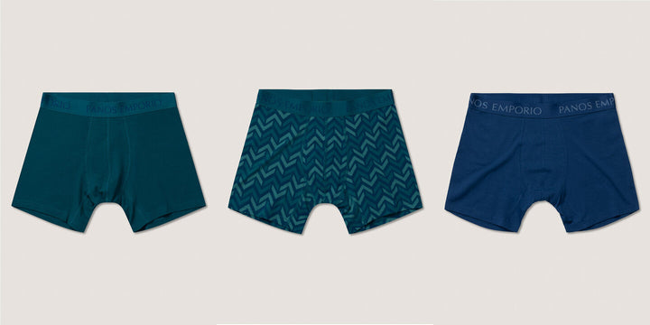 3PK BASE BAMBOO BOXER  Deep Teal