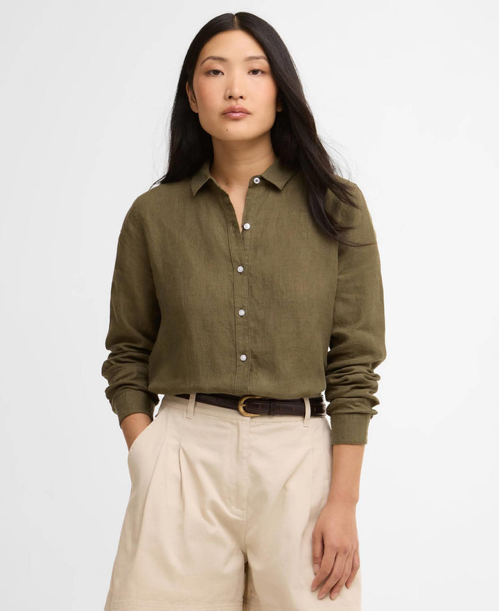 Barbour Marine Shirt  Dusky Khaki