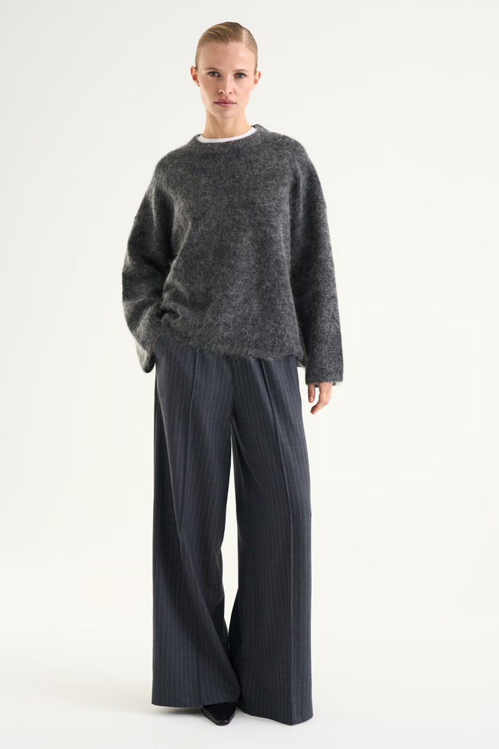 Mireya Knitted Sweater  Dark Grey Melange