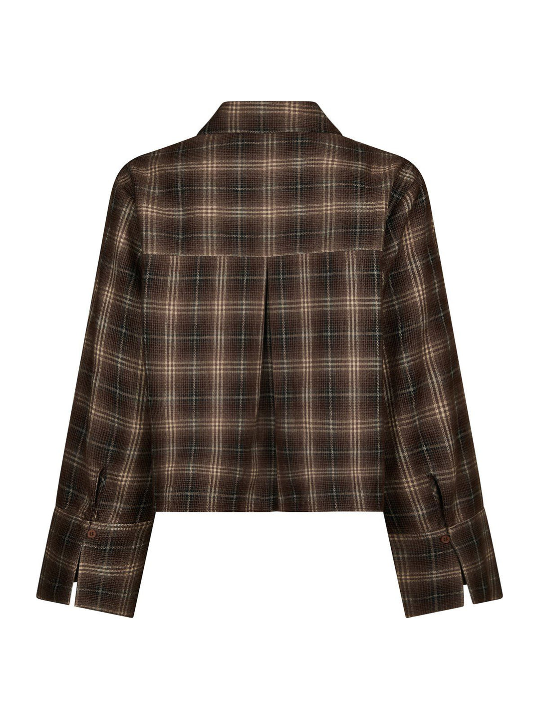 Jaylin Flannel Check Shirt Dark Taupe