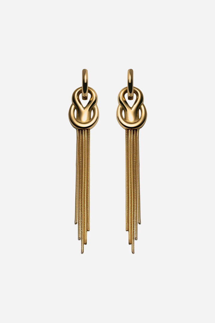 The Fringe Earrings  Gold