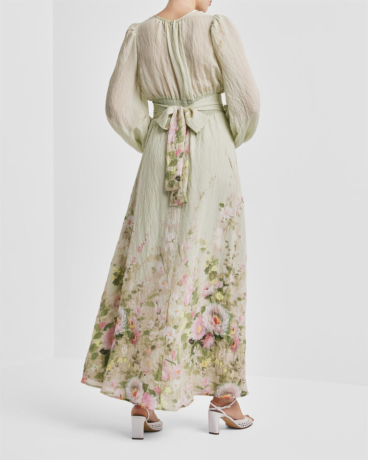 Viscose V-Neck Dress  Growing Garden