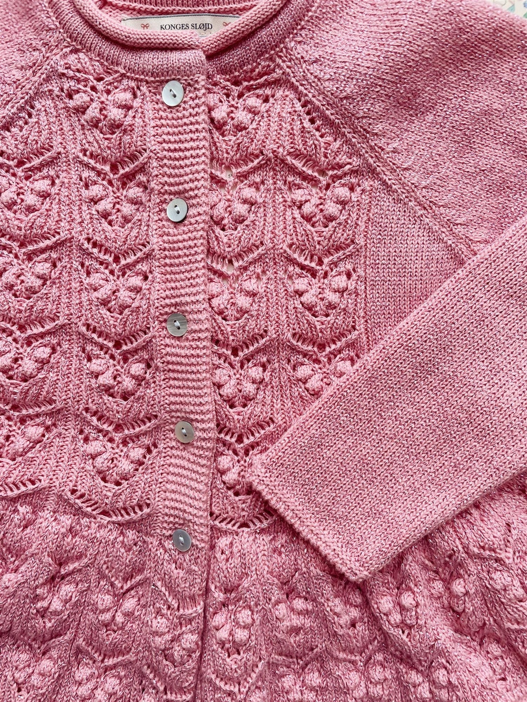 CABBY FRILL CARDIGAN  Powder Pink