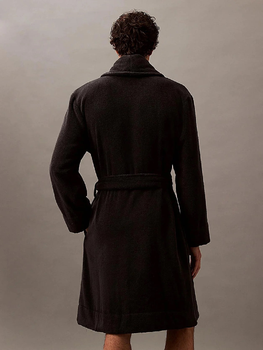 Comfort French Terry Robe  Black