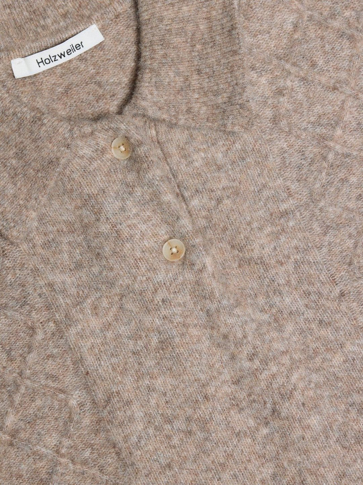 Argyle Polo  Taupe