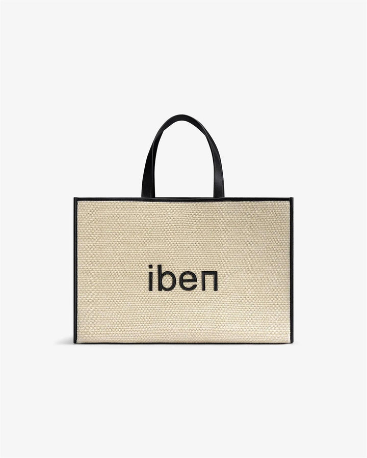Iben Straw Bag L  Sunlit Straw