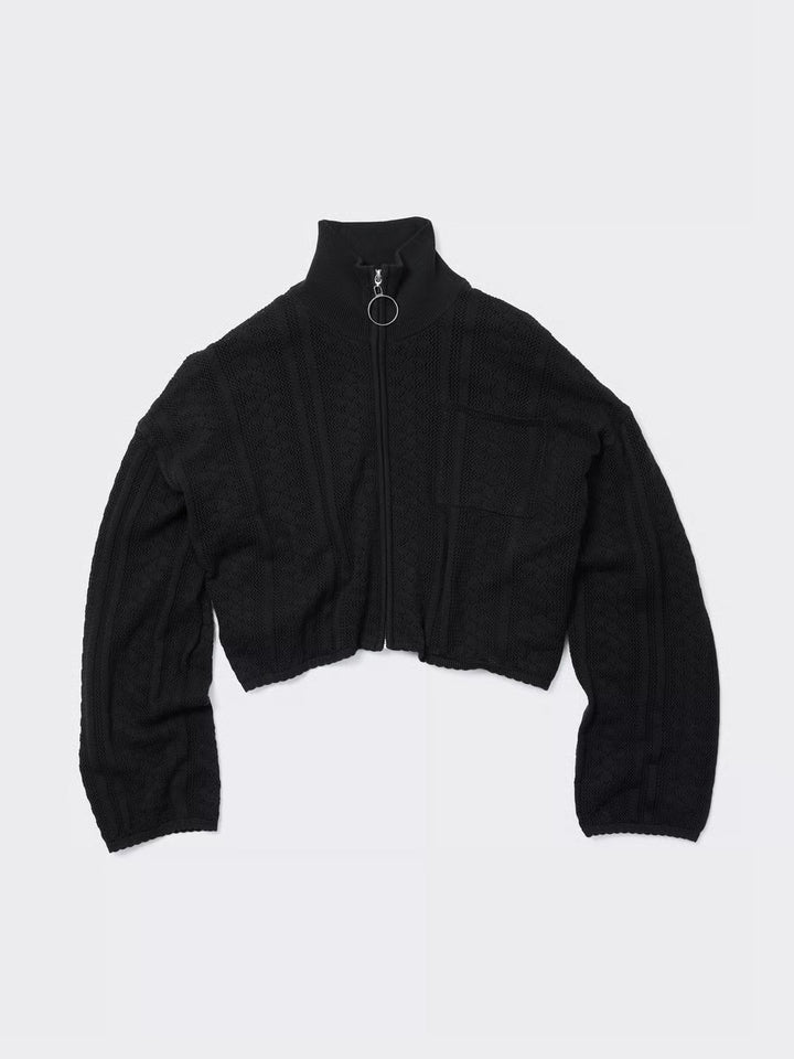 Tine Crochet Cardigan  Black