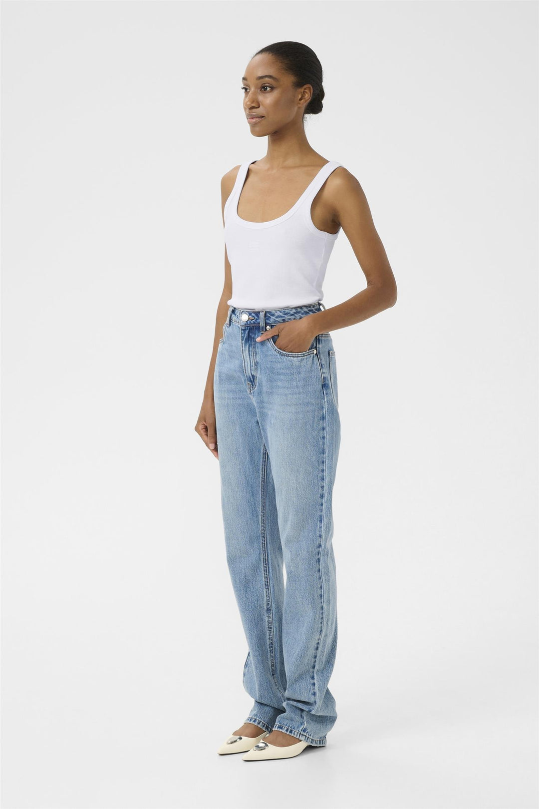 Drew Logo Top 2.0  Bright White