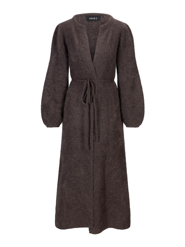 Olivia Chunky Cardigan  Dark Brown
