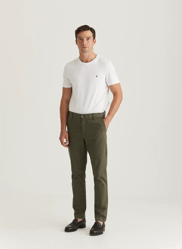 Jeffrey Brushed Chino  Olive