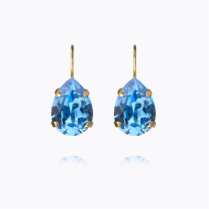 Mini drop clasp earrings  Recreated Iceblue