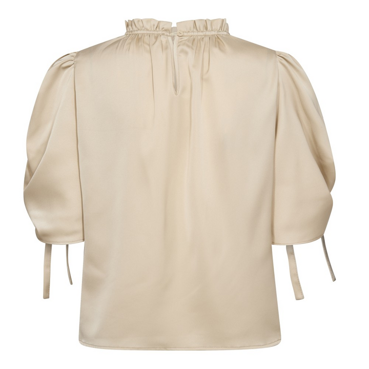 AdnaCC Puff SS Blouse  Bone