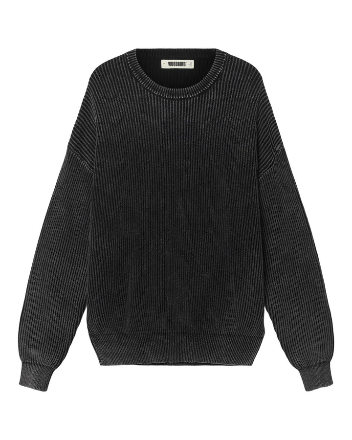 WBSake Washed Crew  Washed Black