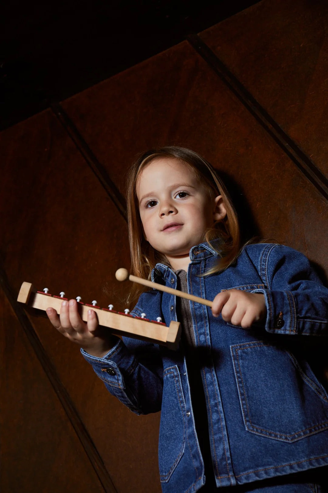 ORGANIC JEANS JACKET  Lt Blue Indigo Washed