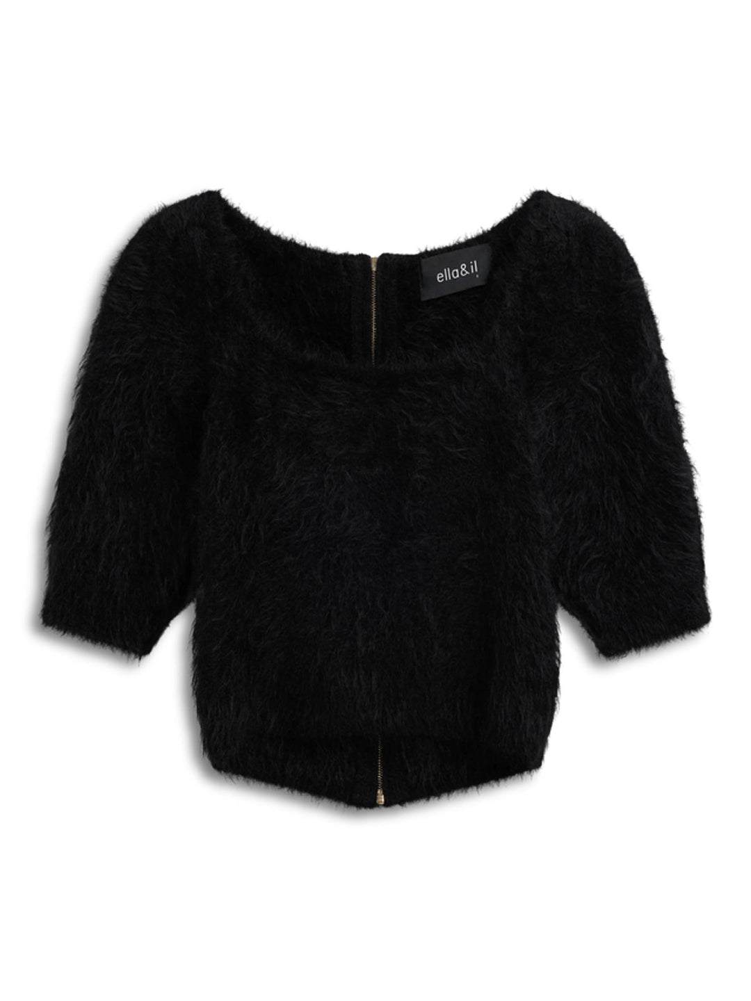 Antonia Chunky Tee  Black