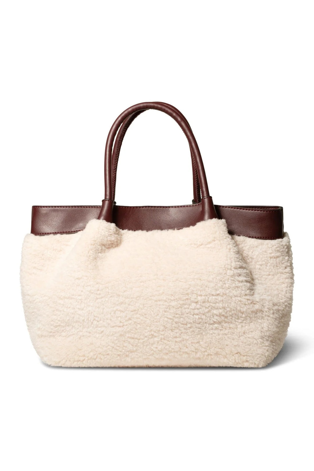 Cloud Teddy Midi Bag  Ecru