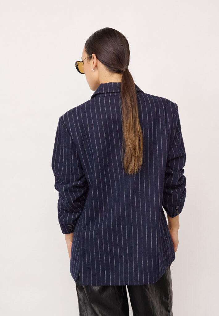 NaidaCC Pin Power Blazer  Navy