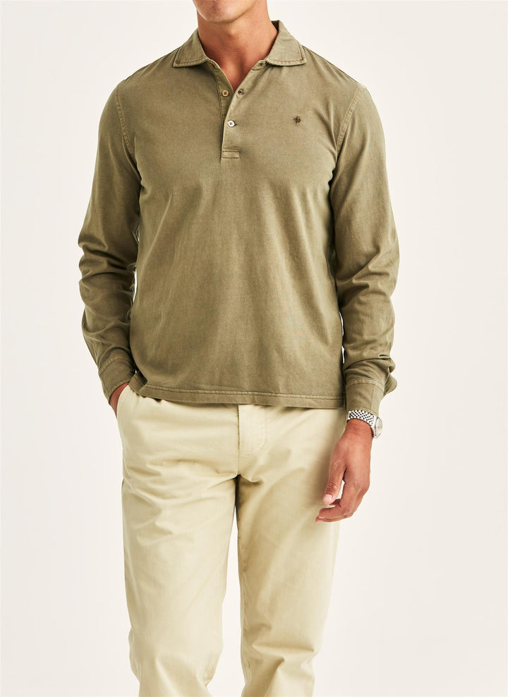 Harland LS Polo Shirt  Olive