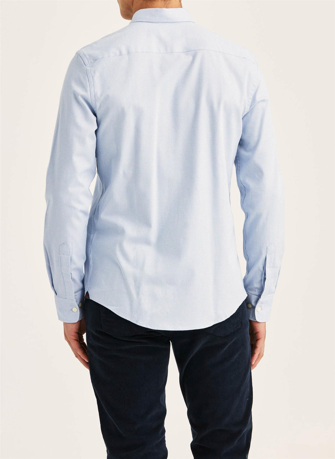 Watts Stretch Flannel Shirt-Slim Fit  Blue