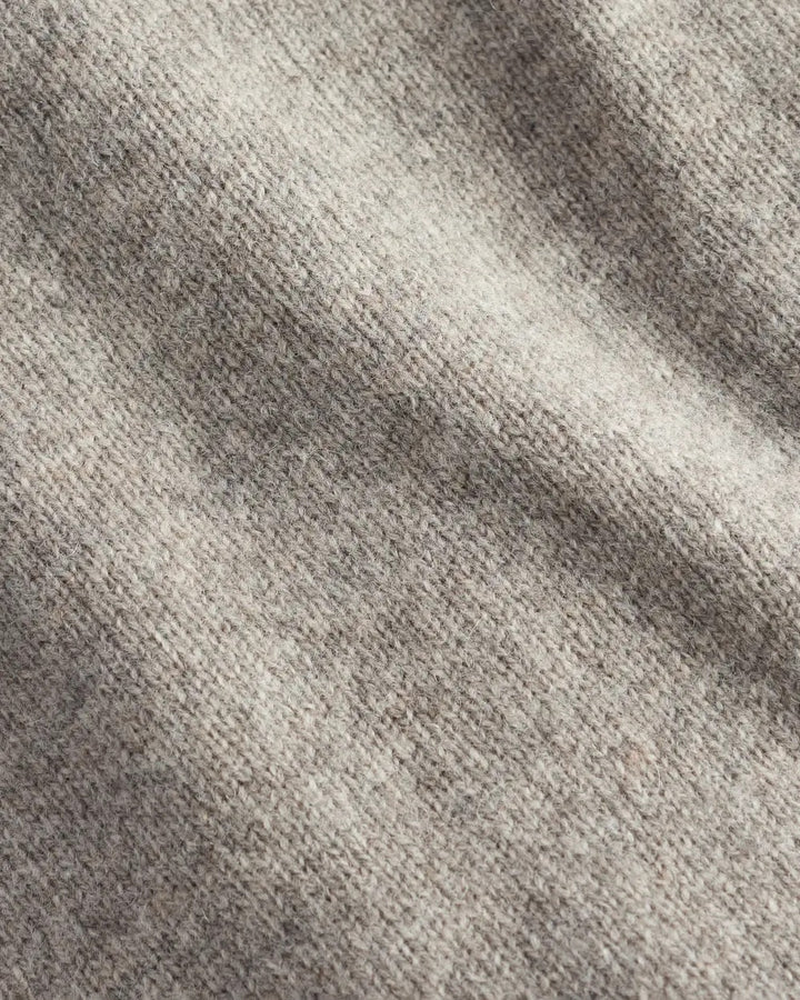 Essent Patch Zip Through Knitted Jumper  New Stone