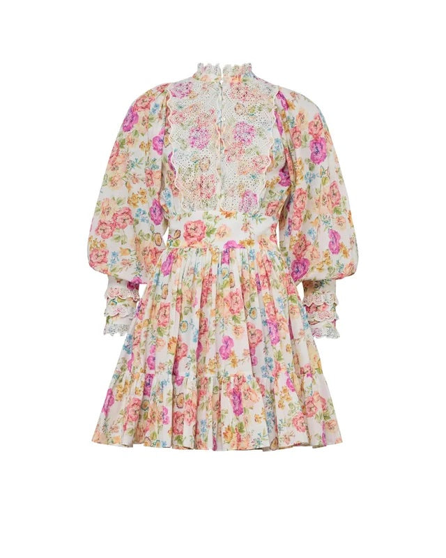 Cotton slub mini dress  Flora