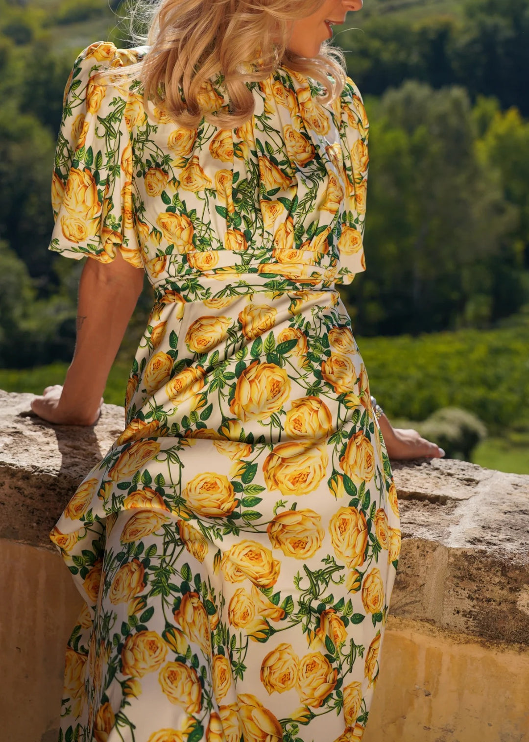 Holly Print Kjole Long  Print