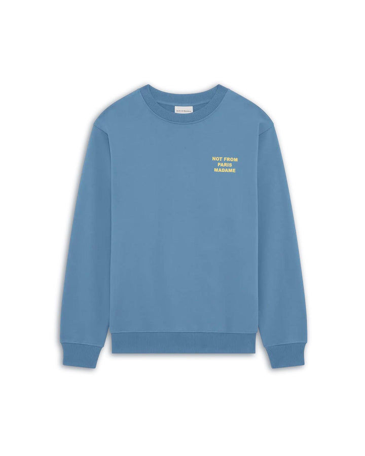 Le Sweatshirt Slogan  Atlantic Blue