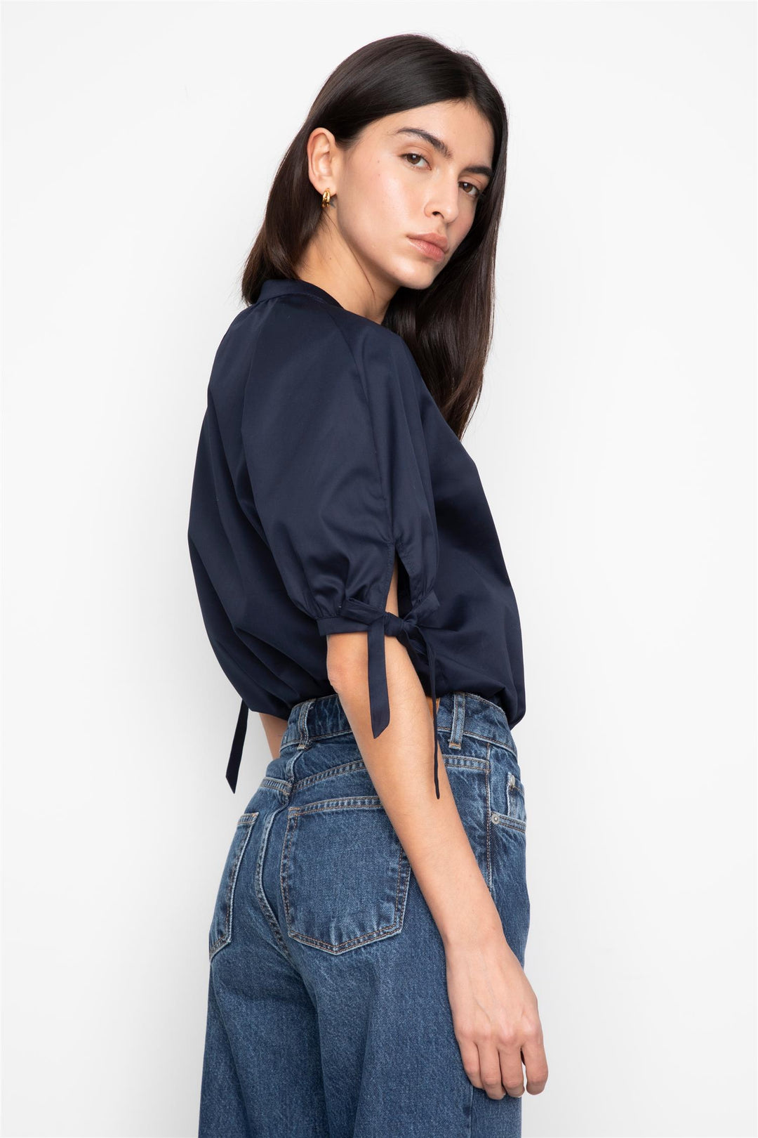 Liza Blouse  Navy