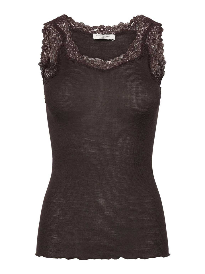 RWBurlington Wool SL Lace Top  Mole