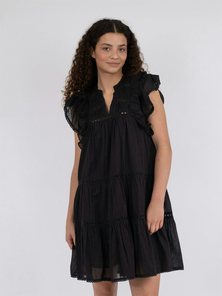 Jamma S Voile Dress  Black