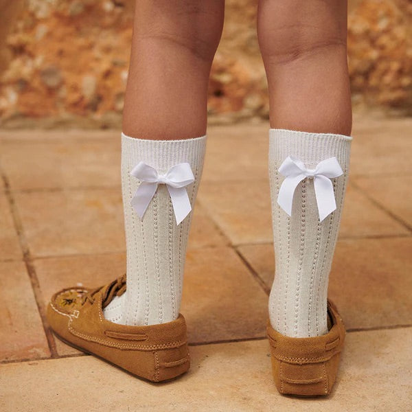 Liva knee socks - bow  Snow White