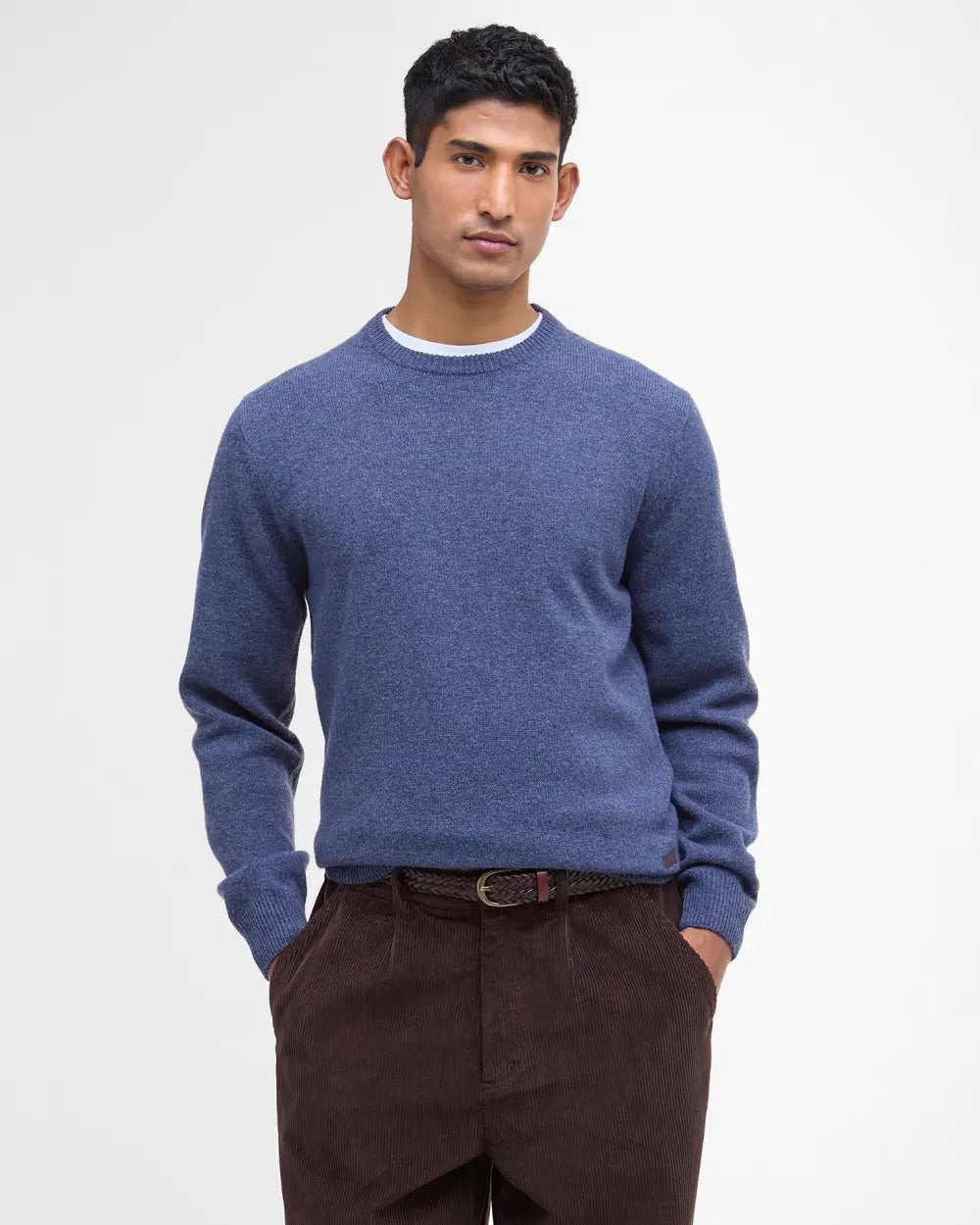 Essential Patch Crew Neck Sweater  Dark Indigo